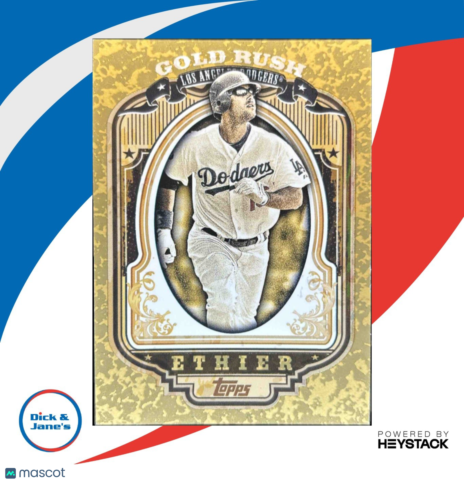 2012 Topps Andre Ethier Gold Rush Wrapper Redemption #34 Los Angeles Dodgers
