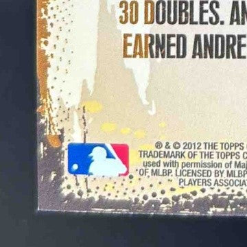 2012 Topps Andre Ethier Gold Rush Wrapper Redemption #34 Los Angeles Dodgers