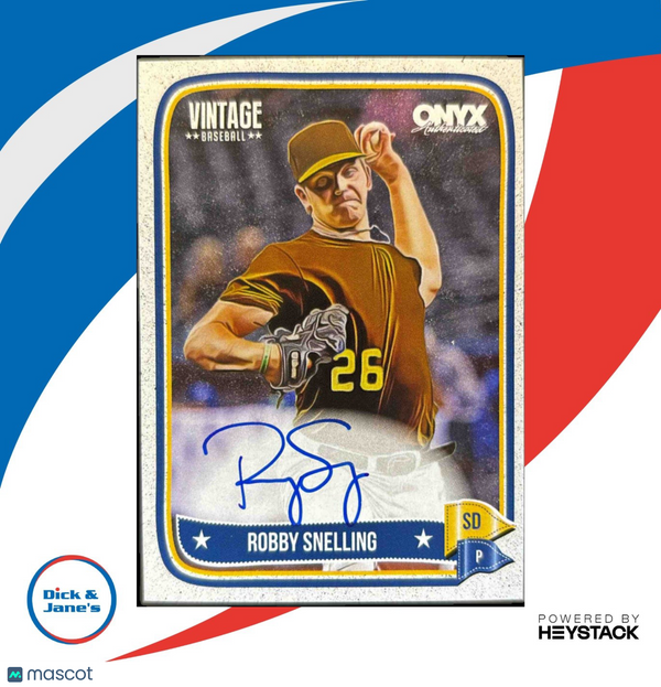 2024 Onyx Vintage Robby Snelling Auto #VAROSN San Diego Padres