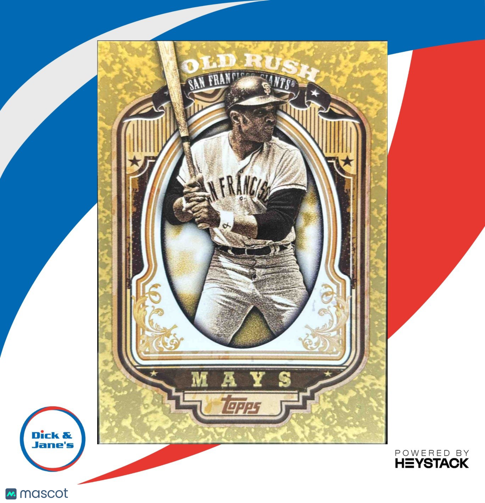 2012 Topps Willie Mays Gold Rush Wrapper Redemption #20 San Francisco Giants