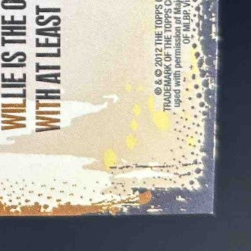 2012 Topps Willie Mays Gold Rush Wrapper Redemption