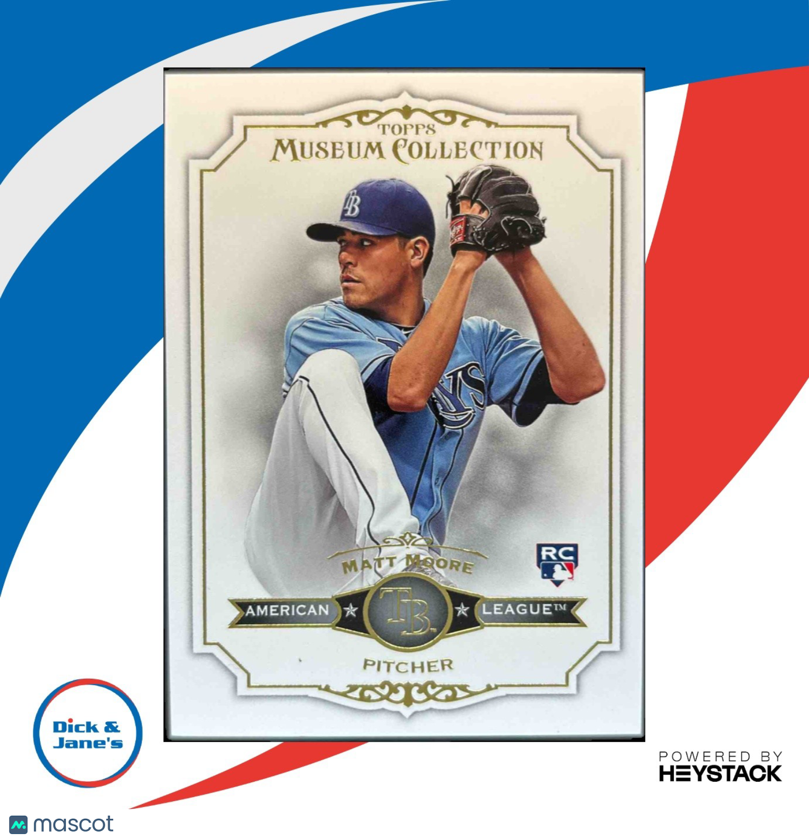 2012 Topps Museum Collection Matt Moore #24 RC Tampa Bay Rays