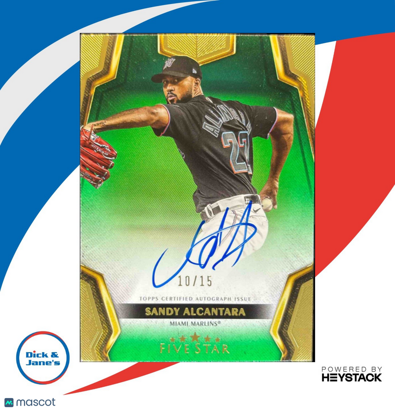 2024 Topps Five Star Sandy Alcantara Green 10/15