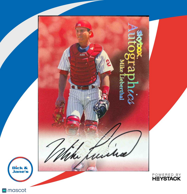 2000 Fleer Impact Mike Lieberthal Autographics #NNO Philadelphia Phillies