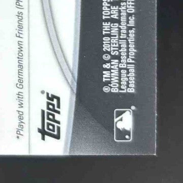 2010 Bowman Sterling Jesse Biddle Prospect Auto #BSP-JB Philadelphia Phillies