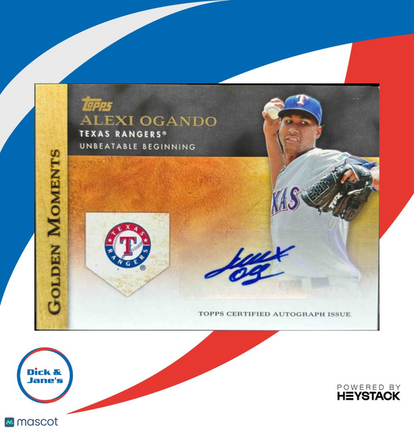 2012 Topps Alexi Ogando Golden Moments Auto #GMA-AO Texas Rangers