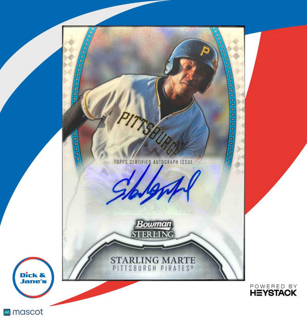 2011 Bowman Sterling Starling Marte Prospect Auto #BSP-SM Pittsburgh Pirates