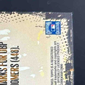 2012 Topps Frank Thomas Gold Rush Wrapper Redemption