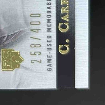 2023 Topps Tier One Corbin Carroll Rookie Relics 258/400 RC Arizona Diamondbacks