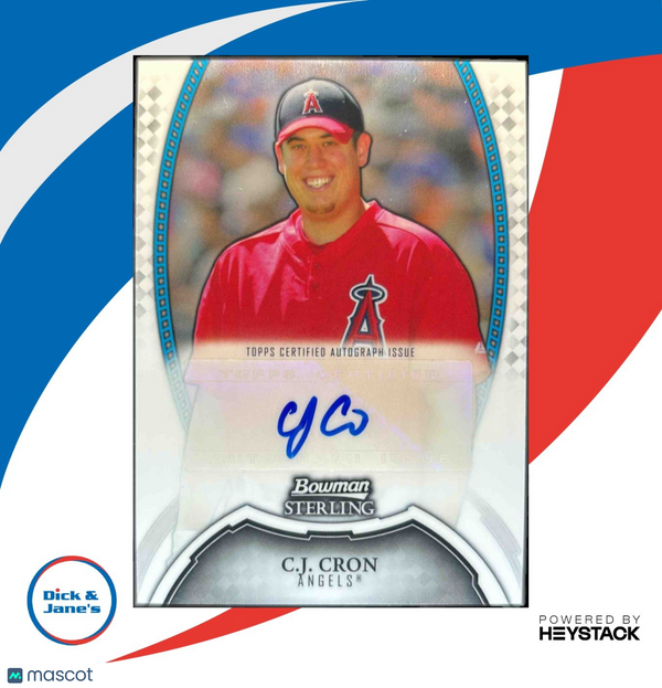 2011 Bowman Sterling C.J. Cron Prospect Auto #BSP-CCR Los Angeles Angels