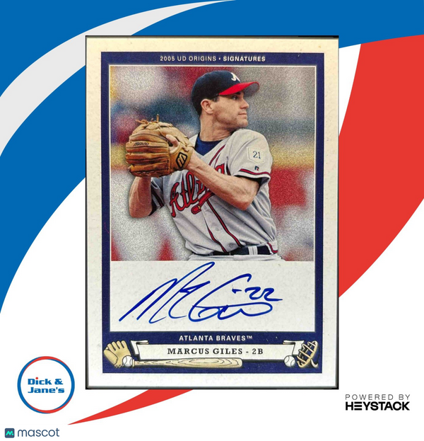 2005 Upper Deck Origins Marcus Giles Signatures #MG1 Atlanta Braves