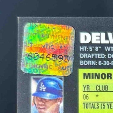 2007 Topps Chrome Delwyn Young #337 Auto Los Angeles Dodgers Rookie Card