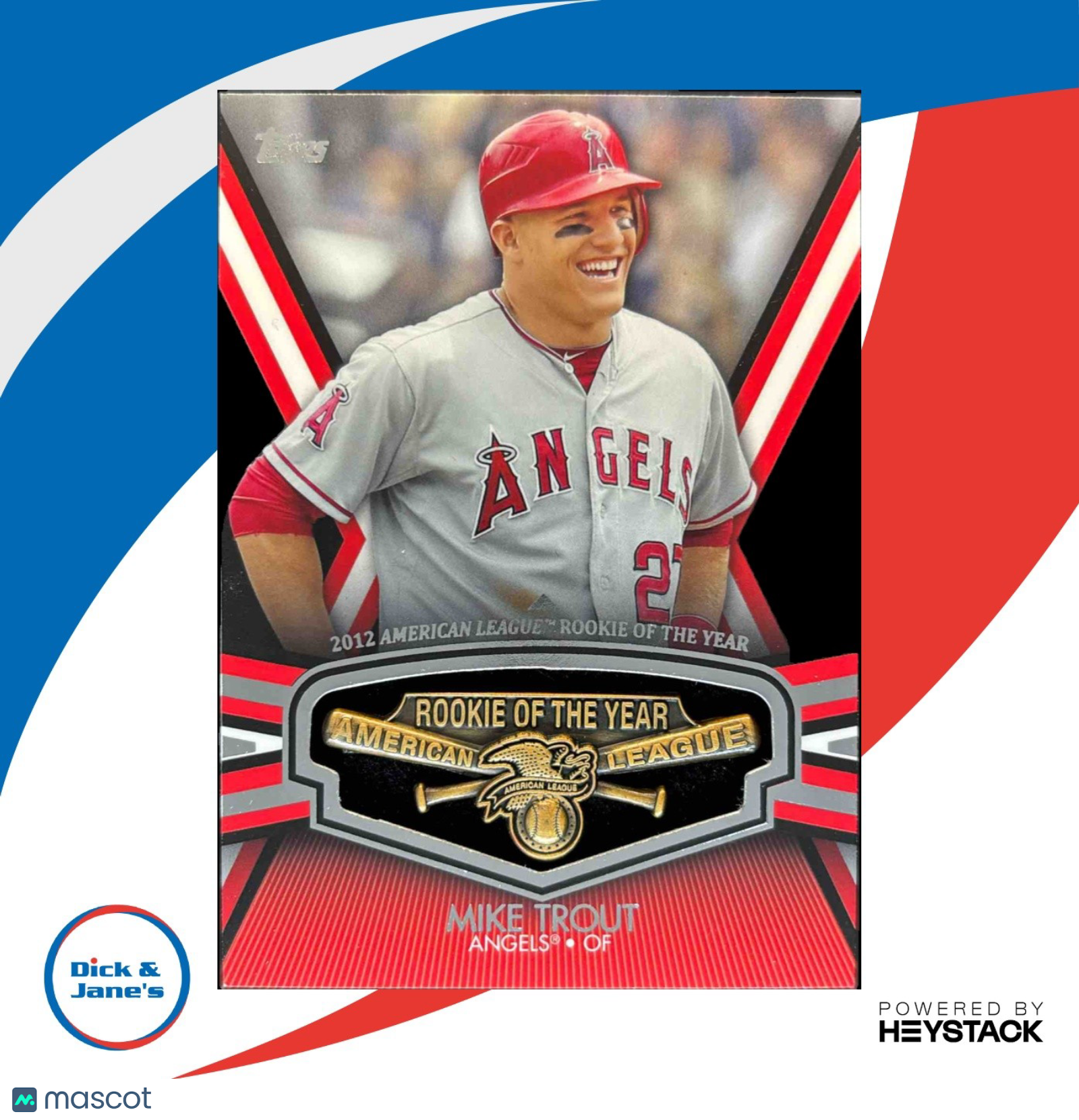 2013 Topps Mike Trout Rookie of the Year Award Winners Trophy #ROY-MT Angels