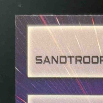 2022 Topps Chrome Star Wars Galaxy Sandtrooper Atop a Dewback SN99 Wave /99 #17