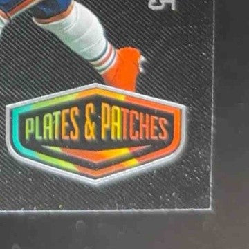 2023 Panini Plates & Patches Justin Fields Swag Champ /75 MEM Chicago Bears