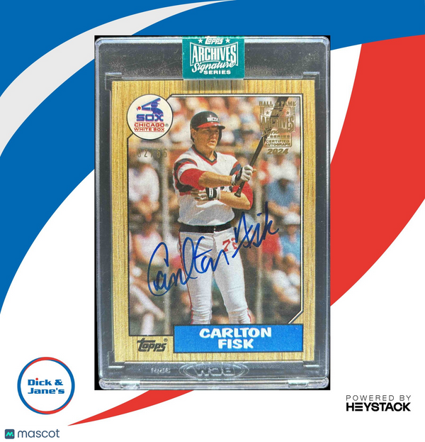 2024 Topps Archives Signature Series Retired Player Edition Carlton Fisk/56 Auto