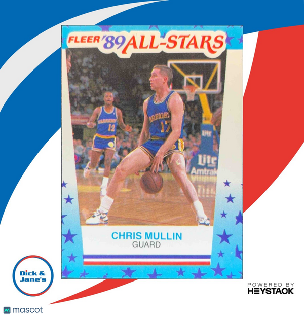 1989-90 Fleer Chris Mullin Stickers #9 Golden State Warriors