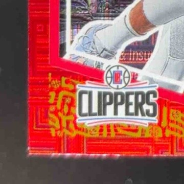 2023-24 Panini Donruss Paul George Red Laser Holo /99 #167 Los Angeles Clippers