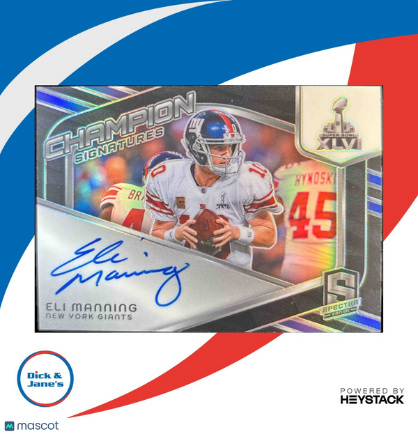 2024 Panini Spectra Eli Manning Champions Signatures 13/25 Auto New York Giants
