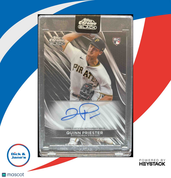 2024 Topps Chrome Black Quinn Priester Auto #CBA-QP RC Pittsburgh Pirates