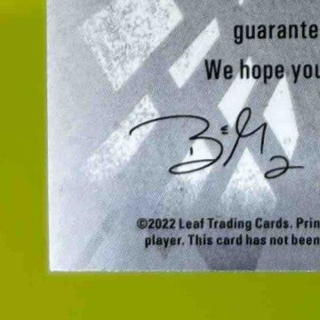 2022 Leaf Valiant Brian Robinson Jr. Lightning /4 RC Auto Alabama Crimson Tide