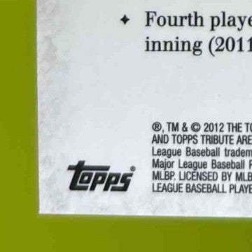 2012 Topps Tribute Michael Young Bronze /299