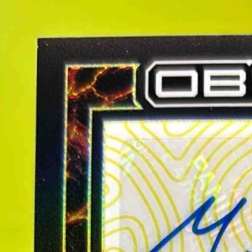 2022 Obsidian Michael Pittman Jr. Magmatic Signatures Electric Etch Yellow 12/25