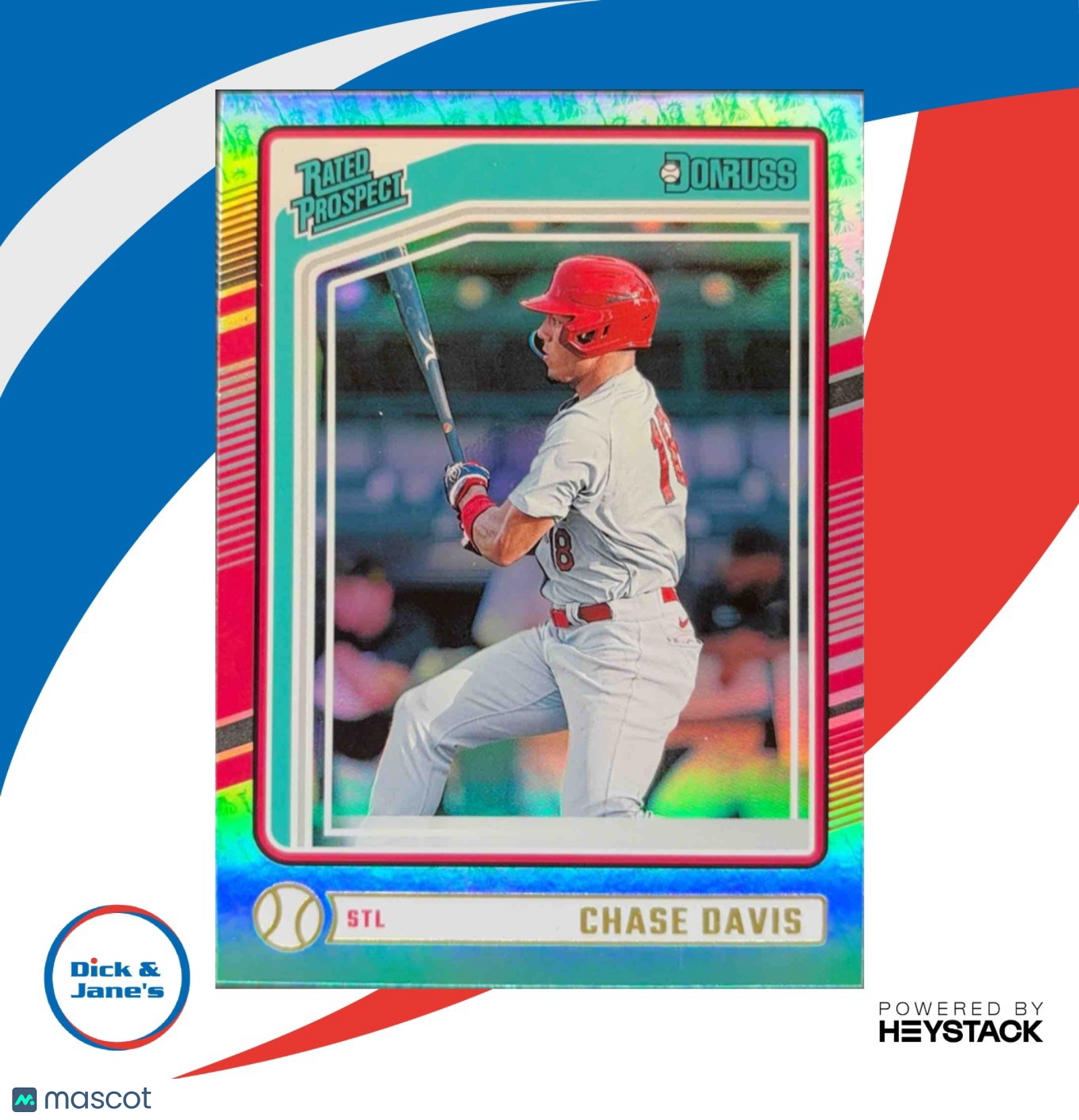 2024 Panini Donruss Chase Davis Liberty #104 Rated Prospect St. Louis Cardinals