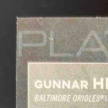 2020 Bowman Platinum Gunnar Henderson Top Prospect Auto TOP-70 Baltimore Orioles
