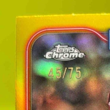 2024 Topps Chrome Ty Law Yellow Refractor 45/75 #123 New England Patriots