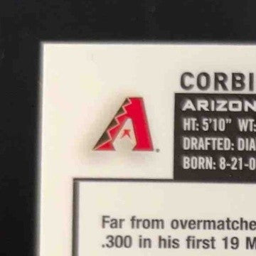 2023 Topps Chrome Corbin Carroll Rookie Auto Refractor /499 Arizona Diamondbacks