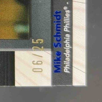 2024 Museum Collection Mike Schmidt Meaningful Materials Legends Sapphire 6/25