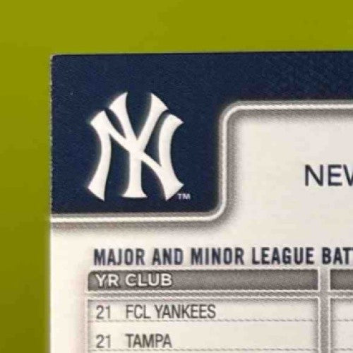 2025 Topps Ben Rice Real One Auto Gold Foil 44/50 #337 RC New York Yankees