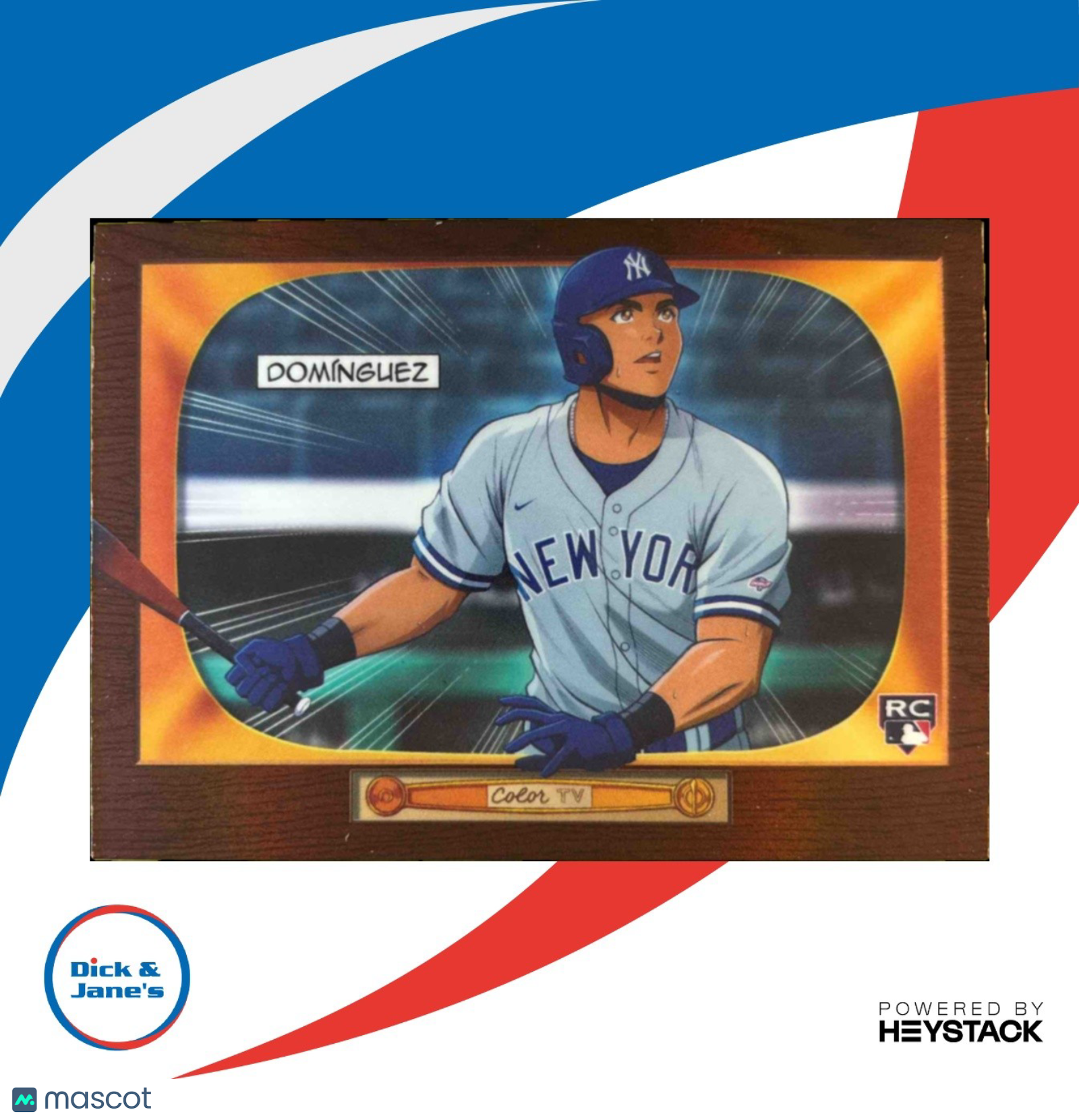 2024 Bowman Jasson Dominguez 55 Anime #BA-15 RC New York Yankees
