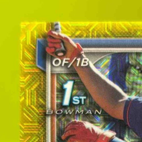 2024 Bowman Chrome Vladi Guerrero Mega Box Yellow Mojo Refractor 62/75 1st Mets