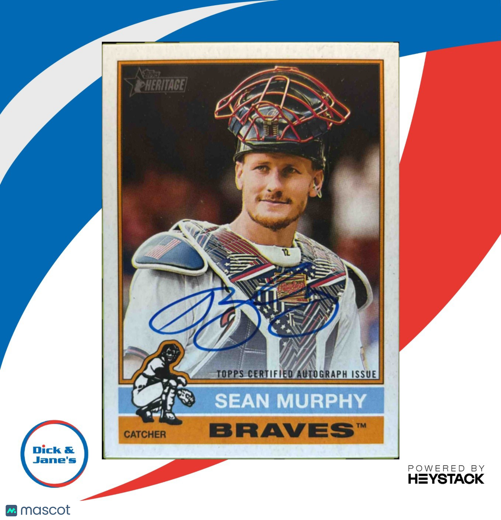 2025 Topps Heritage Sean Murphy Real One Auto #ROA-SM Atlanta Braves
