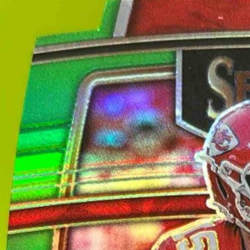 2021 Select Patrick Mahomes Neon Green Prizm Die Cut 199/349 Concourse KC Chiefs