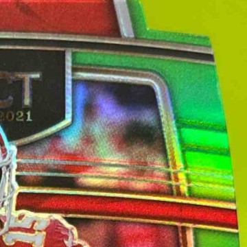 2021 Select Patrick Mahomes Neon Green Prizm Die Cut 199/349 Concourse KC Chiefs