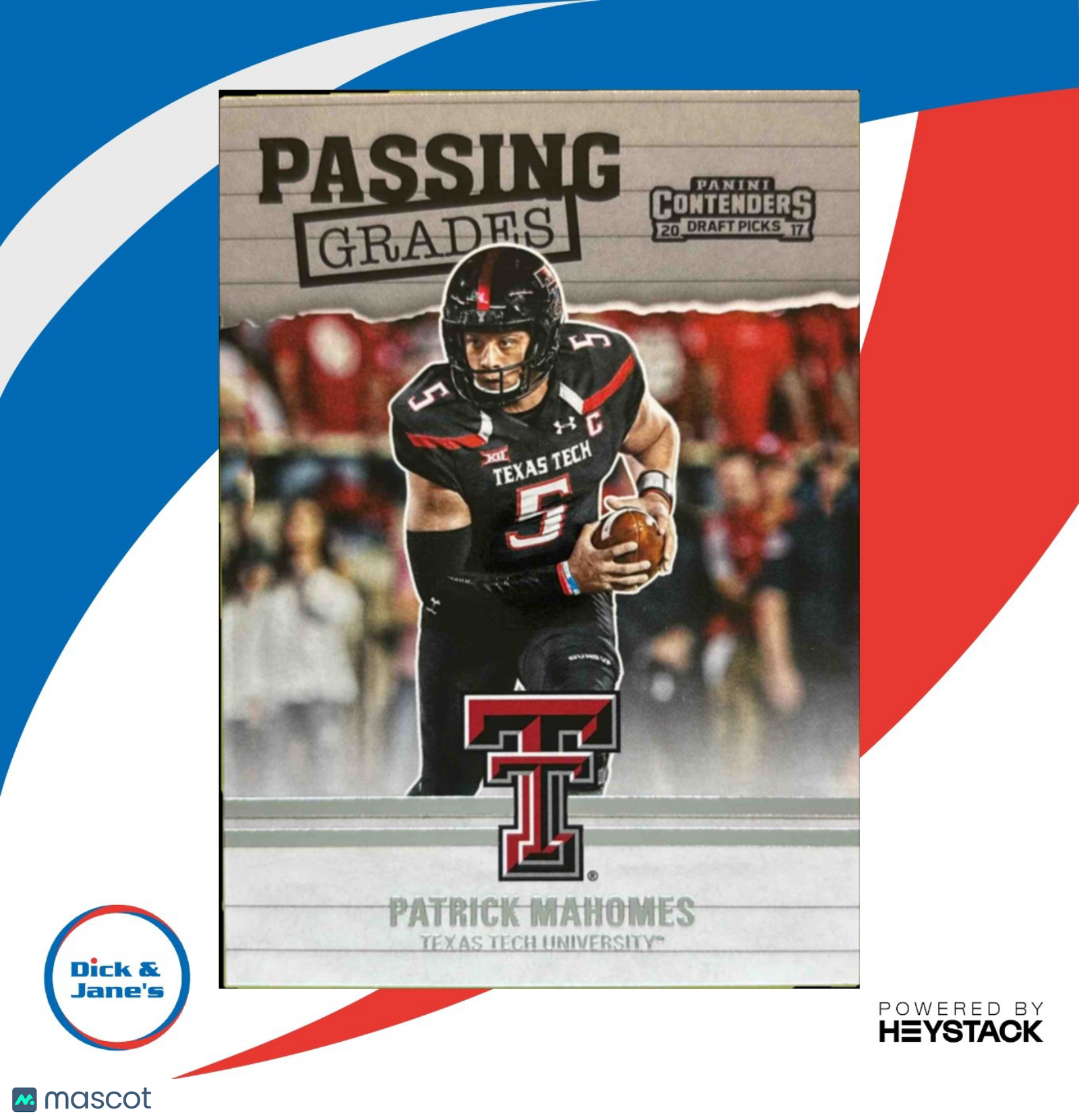 2017 Panini Contenders Draft Picks Patrick Mahomes II Passing Grades #5 RC
