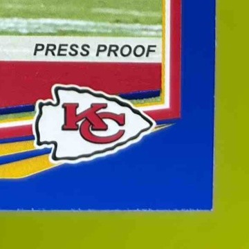 2020 Panini Donruss Patrick Mahomes II Press Proof Blue #1b Kansas City Chiefs