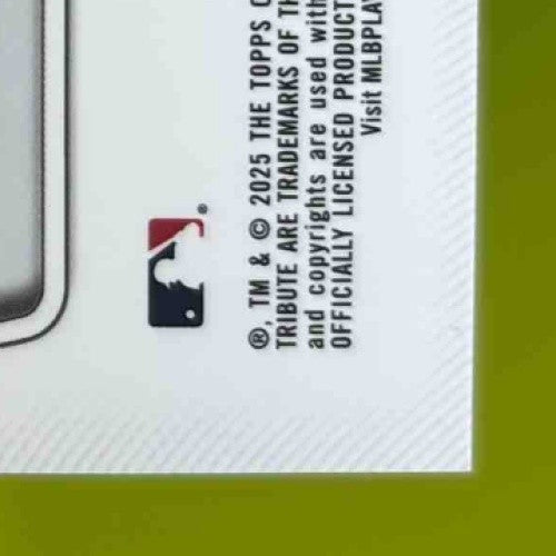 2025 Topps Tribute Dylan Crews Auto Gold 63/75 #TA-DC RC Washington Nationals