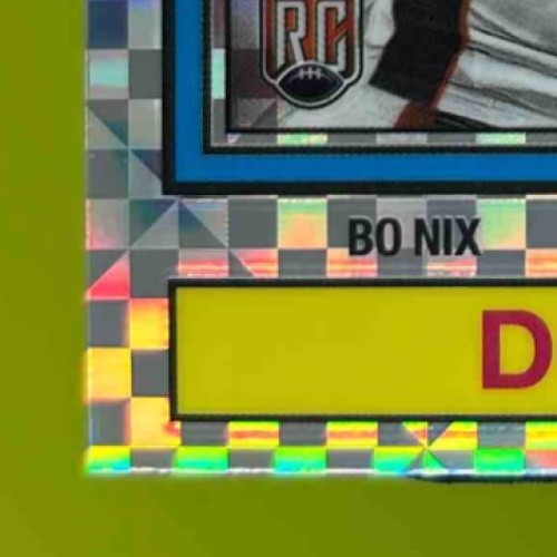 2024 Topps Chrome Bo Nix 1974 Football X-Fractor #74TF-4 RC Denver Broncos