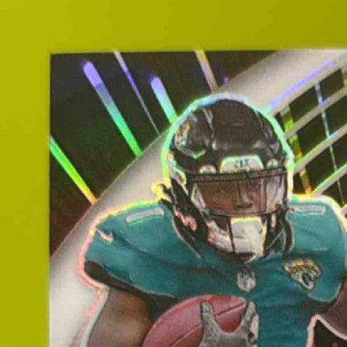 2021 Spectra Travis Etienne Jr. Rookie Patch Auto Hyper /60 Jacksonville Jaguars
