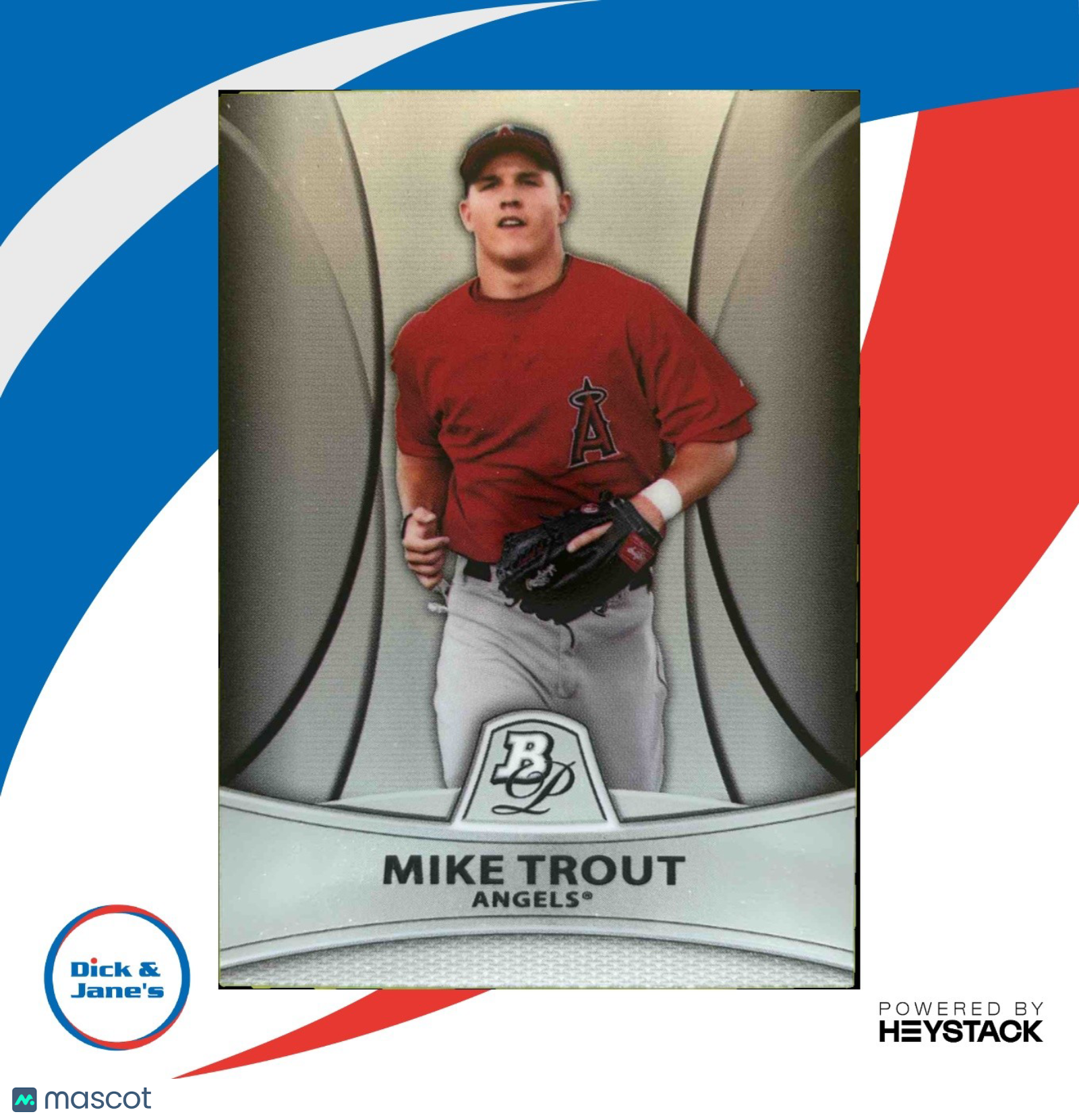 2010 Bowman Platinum Mike Trout Prospects #PP5 Los Angeles Angels
