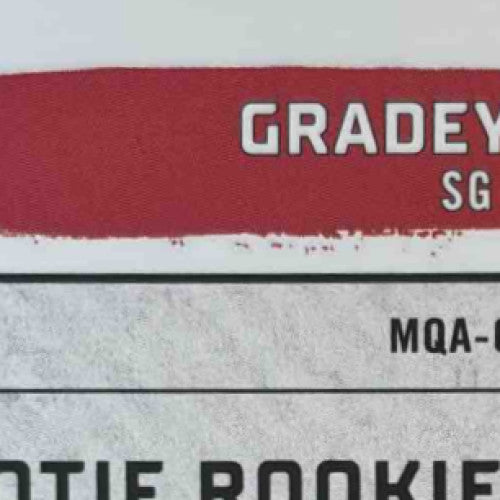 2023-24 Topps Motif Gradey Dick Rookie Quad Relic Auto Ultramarine Blue 3/35 RC