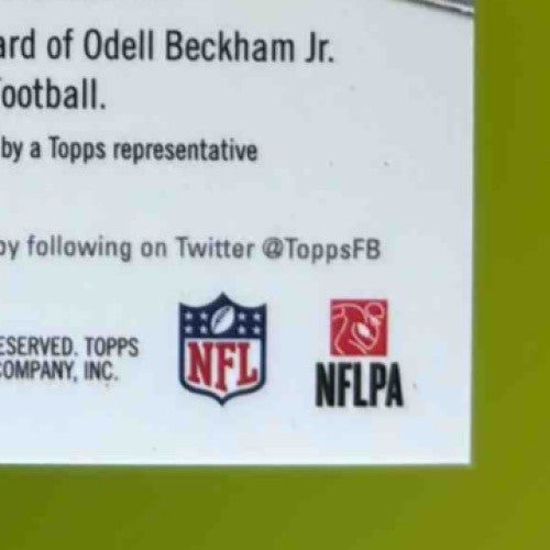 2014 Topps Platinum Odell Beckham Jr. Auto Blue Refractor 28/99 Giants Rookie