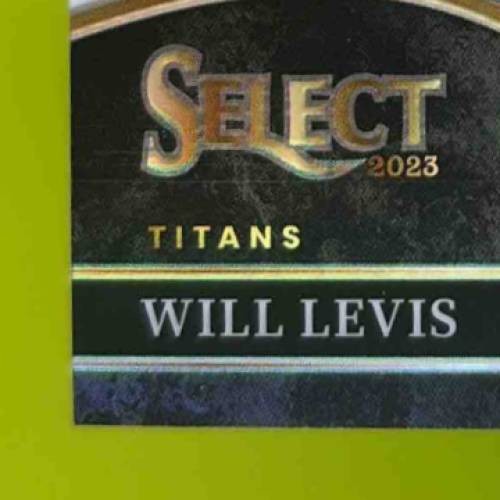 2023 Select Will Levis White Prizms Die Cut 143/199 206 Club RC Tennessee Titans