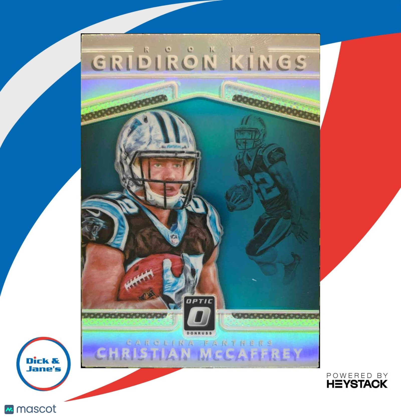 2017 Donruss Optic Christian McCaffrey Rookie Gridiron Kings Carolina Panthers
