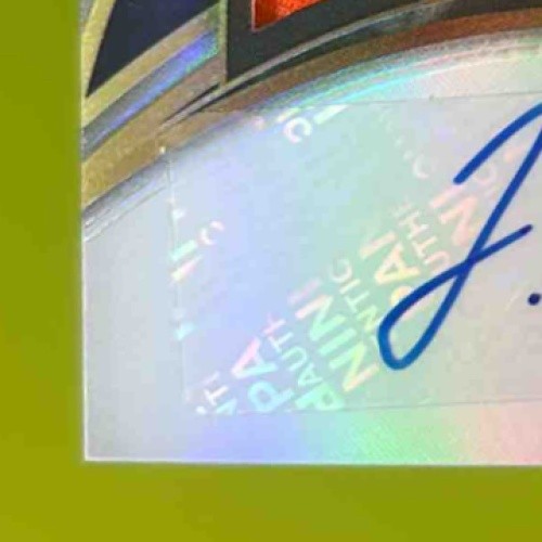 2020 Select Jerry Jeudy Jumbo Rookie Signature Swatches Prizm 11/99 Auto Broncos