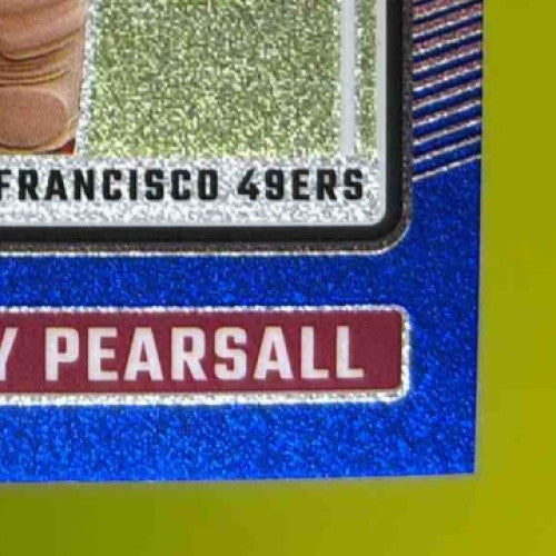 2024 Donruss Optic Ricky Pearsall Blue Glitter Rated Rookie San Francisco 49ers